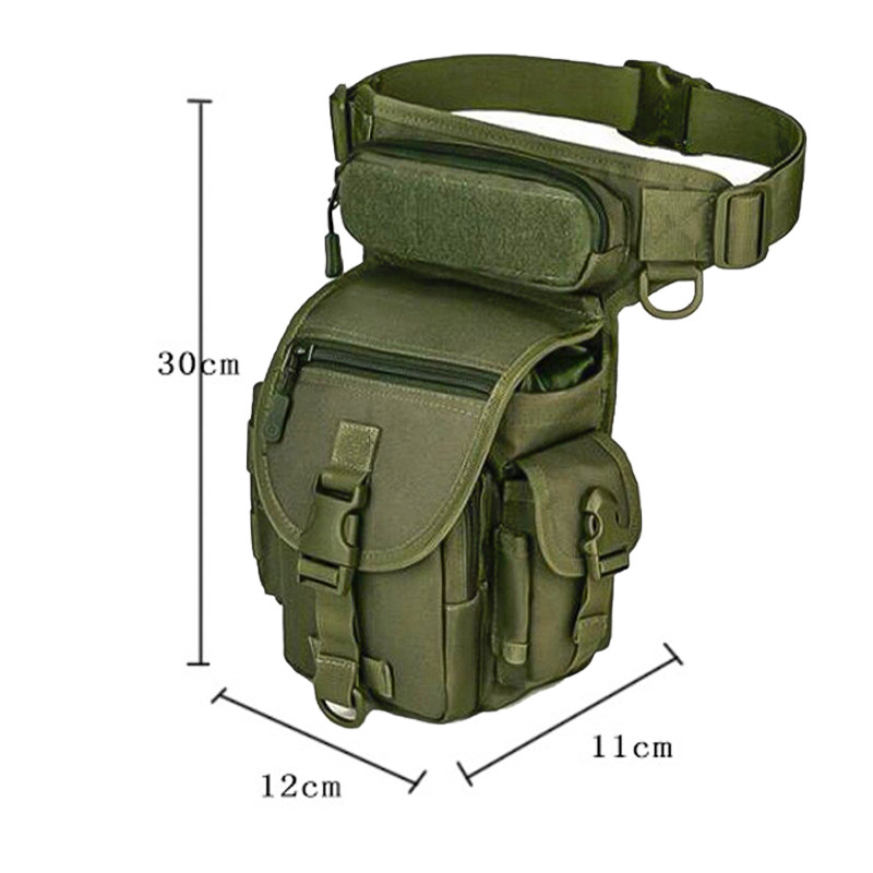 Сумка тактична на стегно Aokali Outdoor A90 30х22 см Green