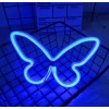 Настінний неоновий світильник нічник Angel Метелик Butterfly синій
