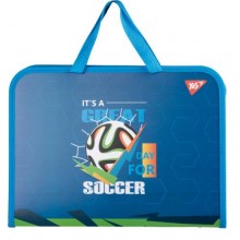 Папка-портфель YES FC на блискавці з тканинними ручками Football (492241)