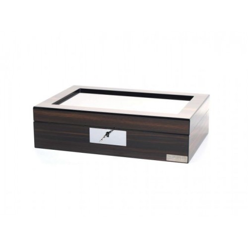 Шкатулка для зберігання годинників Salvadore WB/2386/10.EB 31,5х21х8,5 см Коричнево-чорний Шкатулка для зберігання годинників Salvadore WB/2386/10.EB 31,5х21х8,5 см Коричнево-чорний