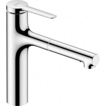 Змішувач з витяжним душем для кухонної мийки hansgrohe Zesis M33 Хром 74801000