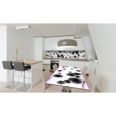 Наклейка вінілова на стіл Zatarga «Чорні Сфери» 600х1200 мм Z180877st