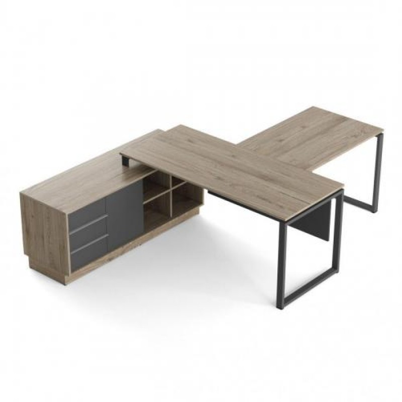 Офісний стіл у стилі Loft NS-1292 780x2500x1850 мм Черный