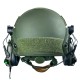 Шолом кевларовий FAST NIJ IIIA та навушники Earmor M31H Mod3 S Ranger Green
