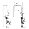 Змішувач Для Кухні З Висувним Виливом Lidz (Nks) 12 32 015Fl-13