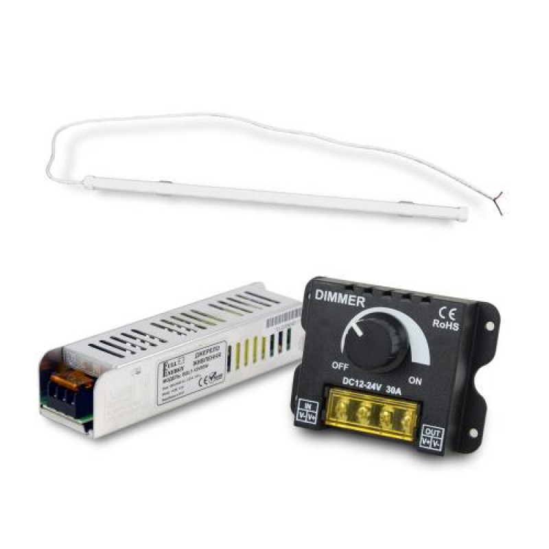 LED світильник лінійний FARADAY Electronics 450мм 10Вт 6500K Full Energy BGL1-12V60W 12В/5А/60Вт OKY3220 12В/24В3 DC Білий (2487683)