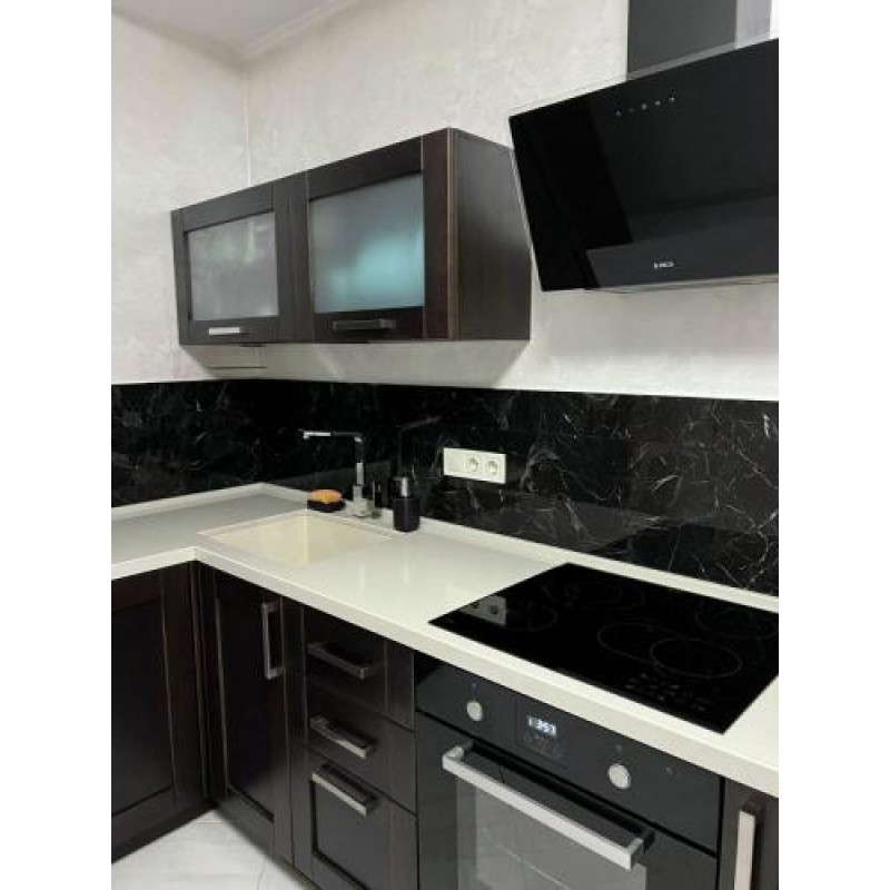 Самоклеюча вінілова плитка Sticker Wall SW-00000495 600х300х1,5 мм Чорний (1462235258)