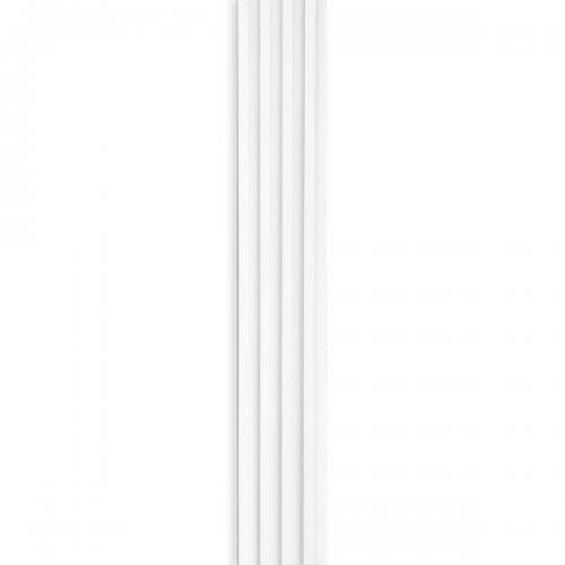 Декоративна стінова рейка Sticker Wall 160*23*3000мм (D) SW-00001533 Біла
