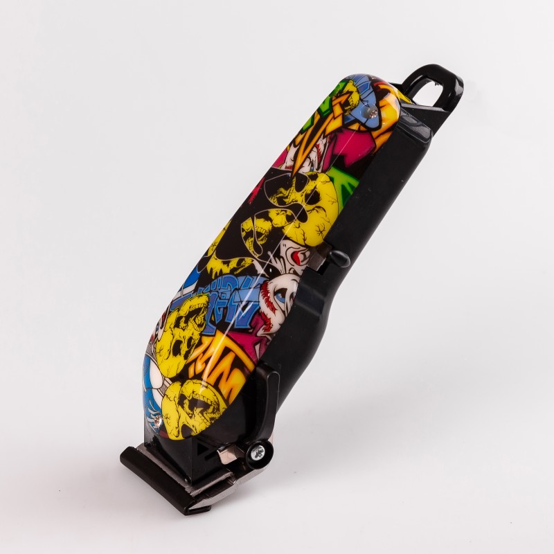 Машинка для стрижки волосся Sokany SK-9911 акумуляторна з насадками графіті (SK9911)