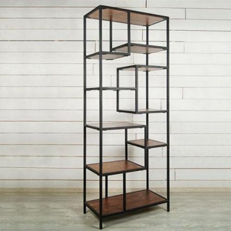 Стелаж для зберігання в стилі Loft NS-1704 2030x800x400 мм Черный