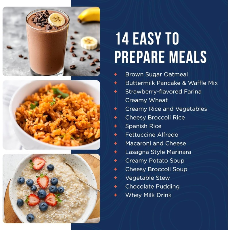 Аварійний раціон харчування на 45 днів з великим терміном придатності 25 років Augason farms, 281 порцій