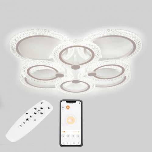 Полочна LED люстра Sunlight 5805/4+4 Білий
