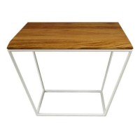 Кавовий журнальний столик у стилі Loft NS-553 480x600x600 мм Белый Кавовий журнальний столик у стилі Loft NS-553 480x600x600 мм Белый