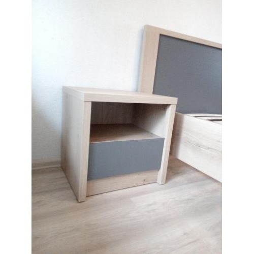 Тумба ліжка Меблі Сервіс Домініка комплект 2 шт Артісан + Сірий Тумба ліжка Меблі Сервіс Домініка комплект 2 шт Артісан + Сірий