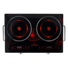 Електроплита інфрачервона настільна Crownberg CB-1327 двоконфоркова 4000 Вт (1805452222)