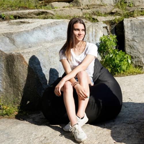 Крісло Мішок Груша Оксфорд 300 120х85 Студія Комфорту Стандартний розмір чорний Крісло Мішок Груша Оксфорд 300 120х85 Студія Комфорту Стандартний розмір чорний