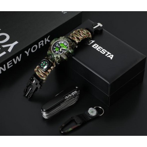 Подарунковий набір BESTA Box Military Set з компасом Темно-зелений (3360) Подарунковий набір BESTA Box Military Set з компасом Темно-зелений (3360)