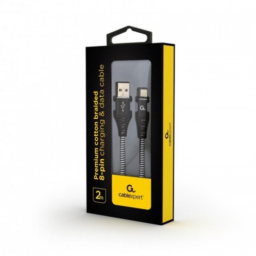 Кабель Cablexpert USB 2.0 A - Lightning 2м Чорний (CC-USB2B-AMLM-2M-BW) в інтернет супермаркеті PbayMarket!