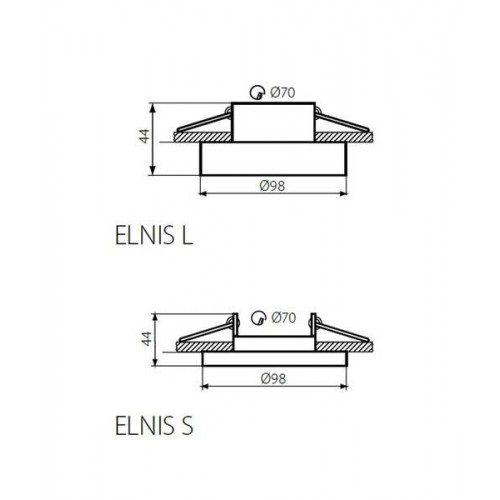 Точковий світильник Kanlux ELNIS Чорний (Kan27803)