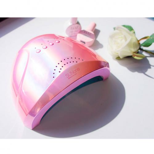 Лампа SUN T-SO32550 для сушіння гель лаку 48W Pink mirror