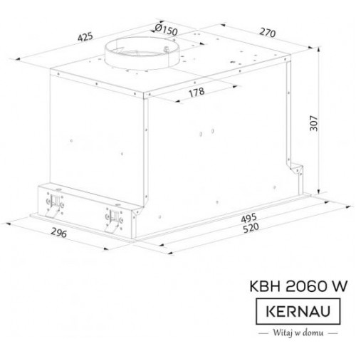 Витяжка вбудована Kernau KBH 2060 W GLASS в інтернет супермаркеті PbayMarket!