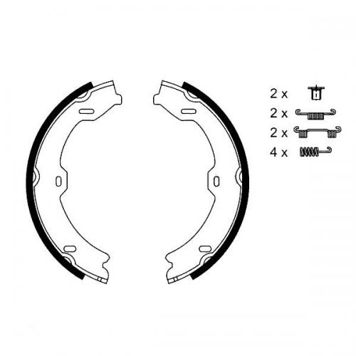 Колодки гальмові Bosch барабанні задні MERCEDES W221 05 0986487725 в інтернет супермаркеті PbayMarket!