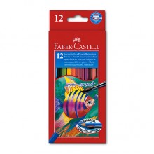 Олівці акварельні з пензликом Faber Castell 12 кольорів
