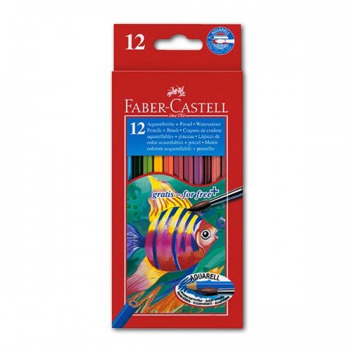 Олівці акварельні з пензликом Faber Castell 12 кольорів в інтернет супермаркеті PbayMarket!