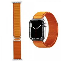 Ремінець нейлоновий до годинника SmartX Ultra / Apple Watch кріплення на 42/44/45/49 мм помаранчевий (UR160O) Ремінець нейлоновий до годинника SmartX Ultra / Apple Watch кріплення на 42/44/45/49 мм помаранчевий (UR160O)