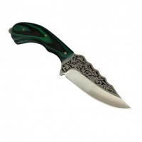 Ніж туристичний Gorillas BBQ 2-2142 20 см Зелений (KN1055) Ніж туристичний Gorillas BBQ 2-2142 20 см Зелений (KN1055)