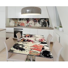 Наклейка 3Д вінілова на стіл Zatarga «Модний журнал» 600х1200 мм (Z184621st)