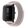 Ремінець BeWatch 20мм нейлоновий липучка універсальний для смарт годинника Рожевий (1011338)