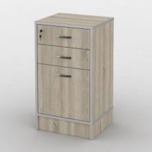 Тумба офісна Тиса Мебель ТМ-116 1 Сонома 75x35x40 см