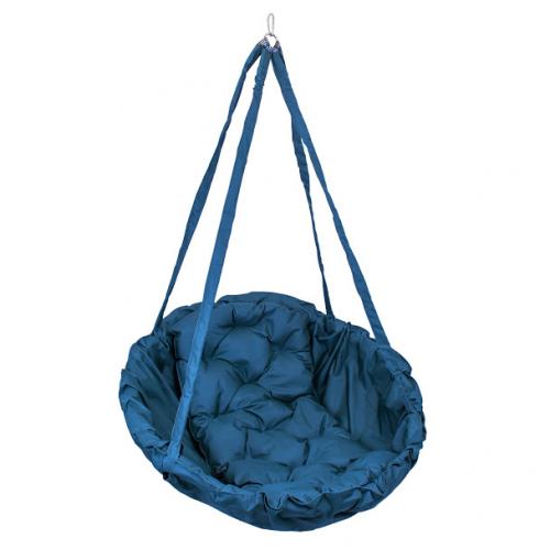 Підвісне крісло садовий гойдалка Coolki Оксфорд 600 Синій (Діаметр 100 см) Підвісне крісло садовий гойдалка Coolki Оксфорд 600 Синій (Діаметр 100 см)