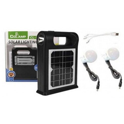 Сонячна зарядна станція Cclamp CL-12 30W LED Чорний (1735986369) Сонячна зарядна станція Cclamp CL-12 30W LED Чорний (1735986369)