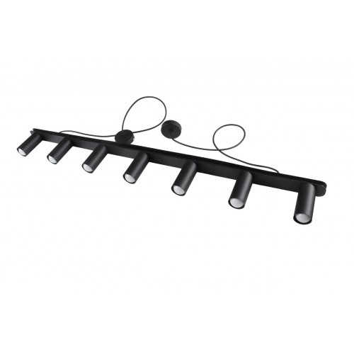 Люстра підвісна MSK Electric Tube в стилі лофт NL 2450-7 BK