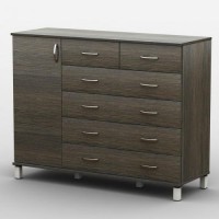 Комод Тиса Мебель АКМ-46 2 Венге 90x60x120 см Комод Тиса Мебель АКМ-46 2 Венге 90x60x120 см