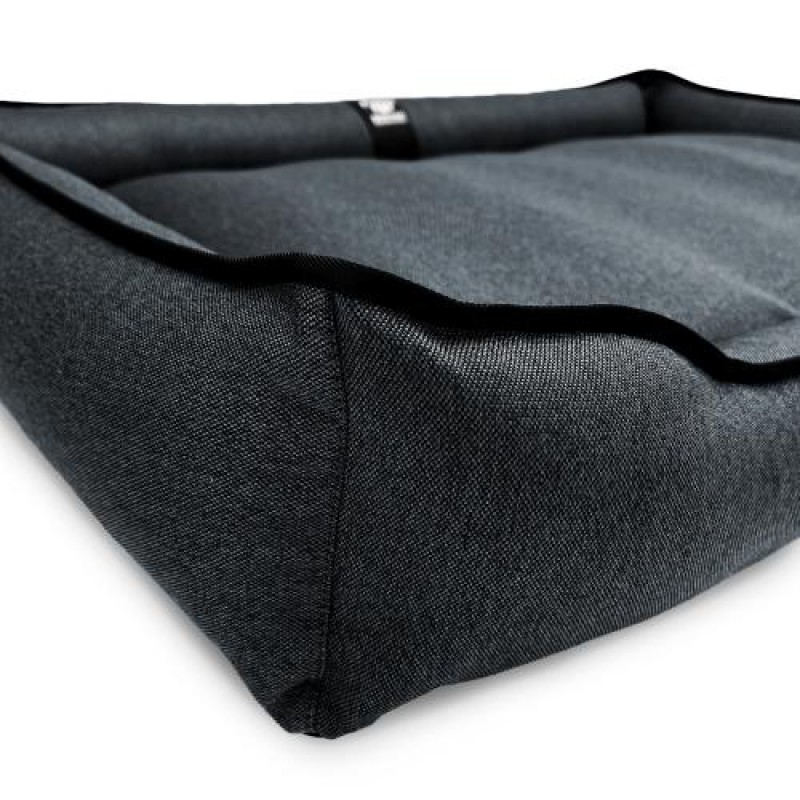 Лежак ліжко для собак всіх порід EGO Bosyak Рогожка XL 105x80 Сірий (спальне місце для великих собак)