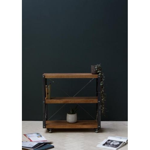 Стелаж GoodsMetall на коліщатках в стилі Лофт 800х800х300  Стелаж GoodsMetall на коліщатках в стилі Лофт 800х800х300