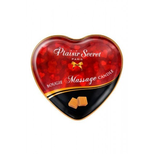 Масажна свічка-серце Plaisirs Secrets Caramel (35 мл)