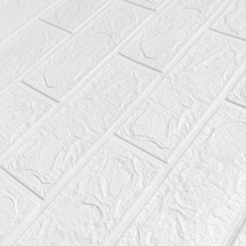 Самоклеюча 3D панель Sticker Wall під білу цеглу в рулоні 3080x700x3мм (R001-3)