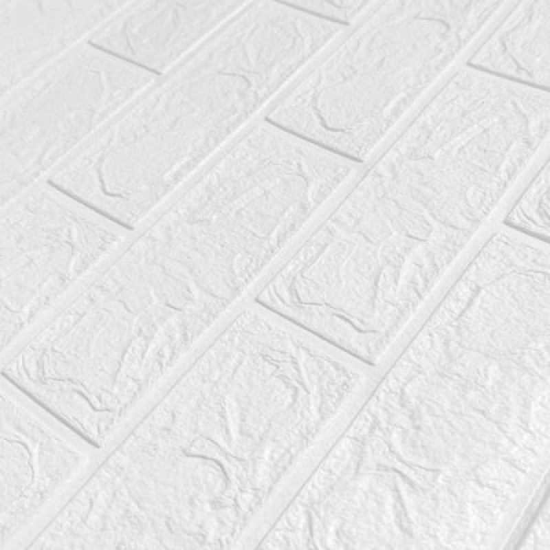 Самоклеюча 3D панель Sticker Wall під білу цеглу в рулоні 3080x700x3мм (R001-3)