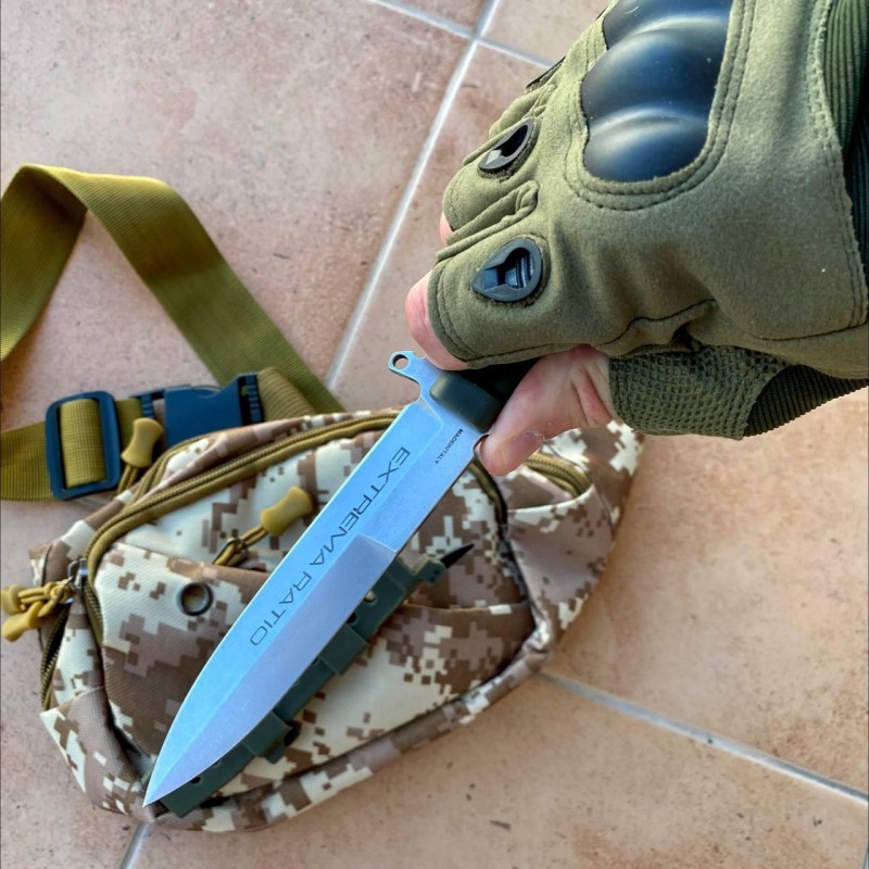 Тактичний ніж Gorillas BBQ #4114 Requiem D2 KN120 23.5 см Зелений (5237)