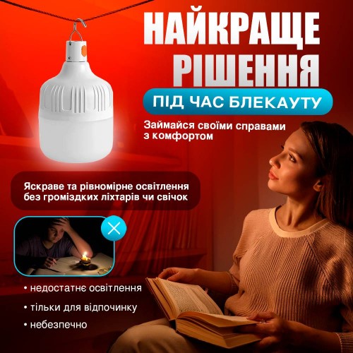 Лампа світлодіодна LED No Brand 150 Вт 3600 mAh Білий (AL-150)