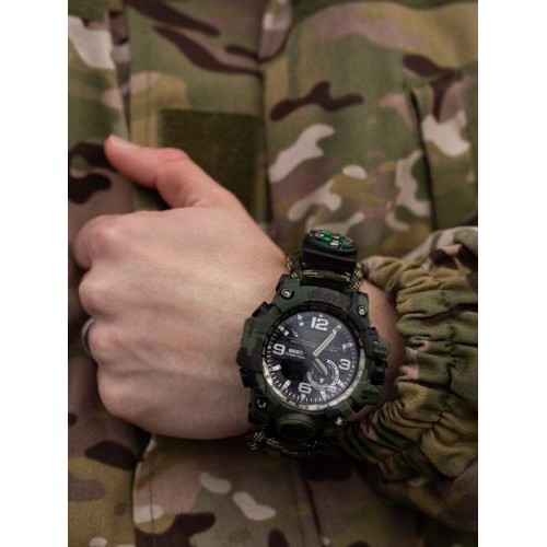 Наручний годинник чоловічий з компасом BESTA Military Темно-зелений (2898) Наручний годинник чоловічий з компасом BESTA Military Темно-зелений (2898)