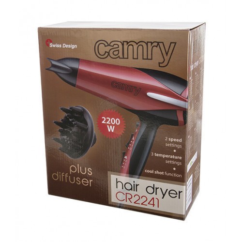 Фен для волосся Camry CR 2241 2200W Red (111604)