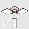 Стельова LED люстра Sunlight 5631/2+2 R чорний