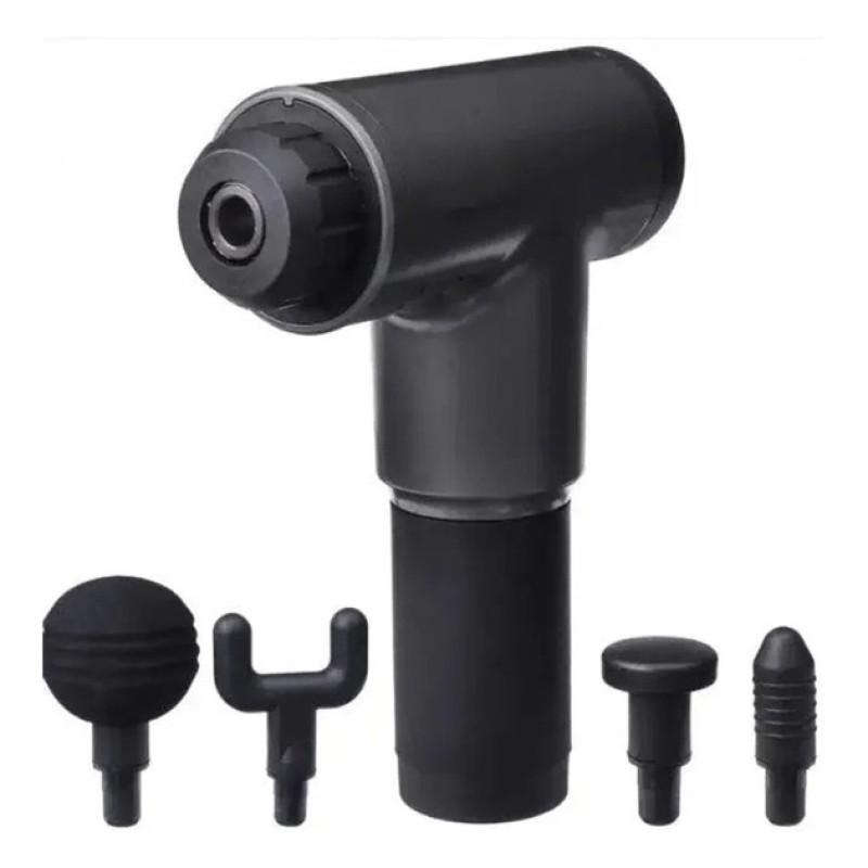 Масажер Для Тіла М'язовий Fascial Gun 320 Масажний Ударний Пістолет Чорний