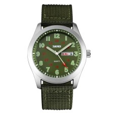 Годинник наручний чоловічий класичний Skmei 9112 Зелений