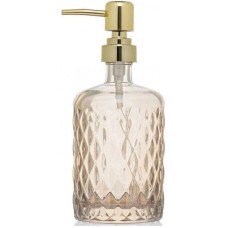 Дозатор для рідкого мила 480 мл Аргайл мікс S&T 888-18 золотий